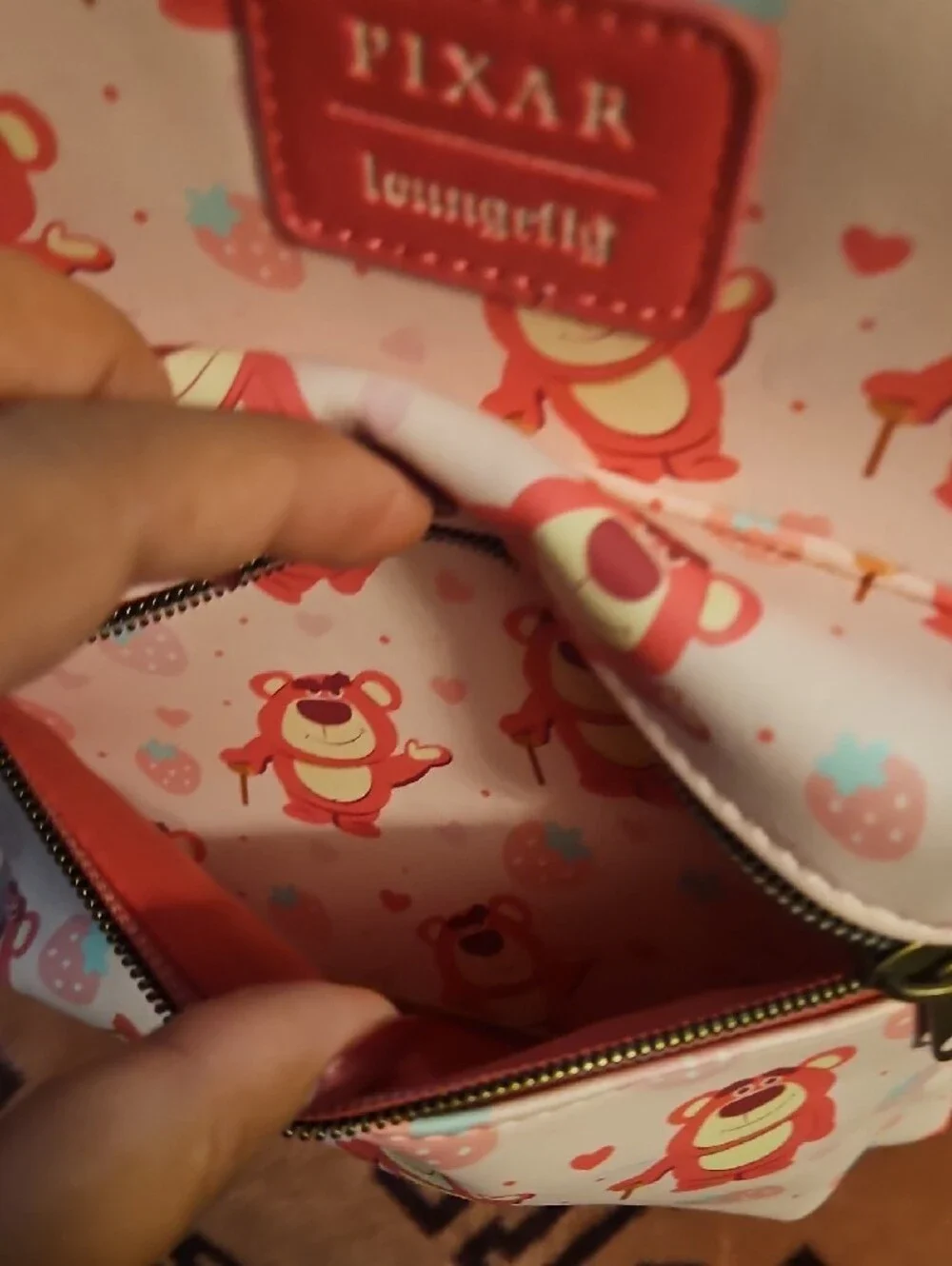 Loungefly Pink Lotso Mini Backpack